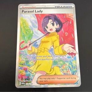 Parasol lady trainer 238/182 SV04 full art HoloFoil artwork paradox rift set